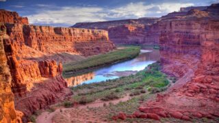 Colorado River that runs through Canyonlands National Park