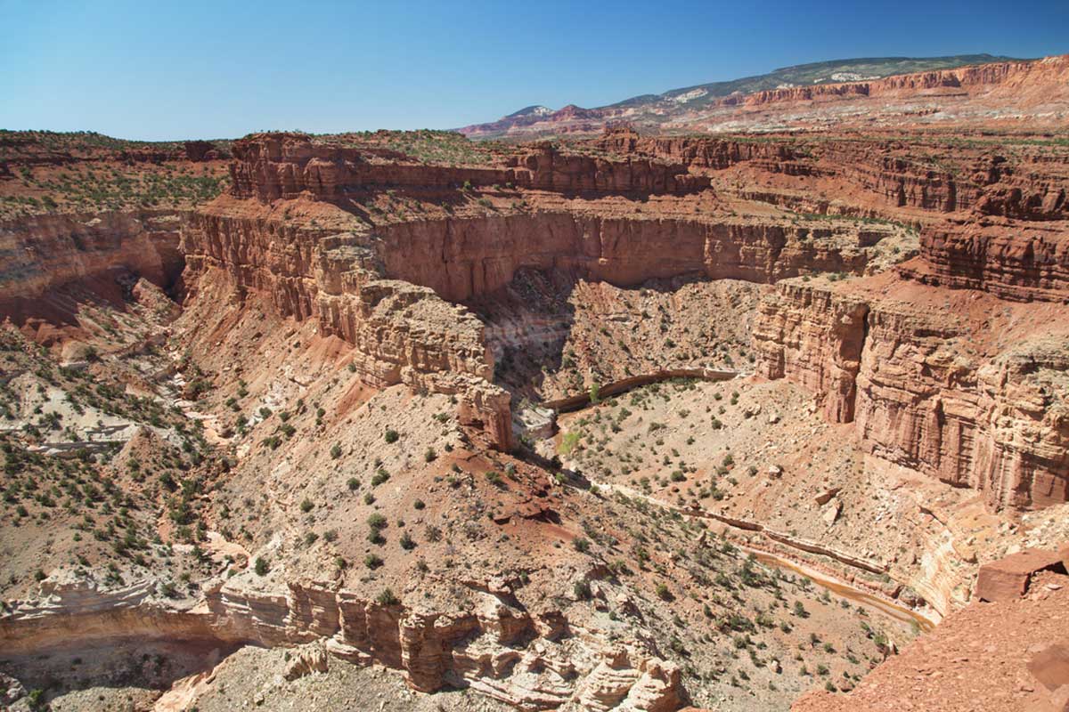 Goosenecks overlook Capitol Reef