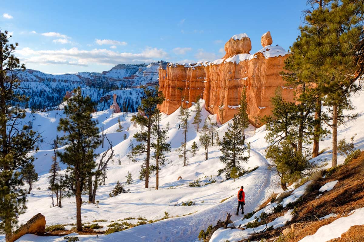 Utah's Bryce Canyon National Park in winter