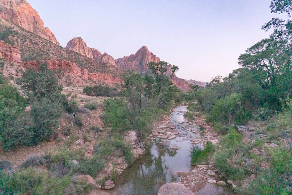 Zion National Park - Pa'Rus Trail Sunset