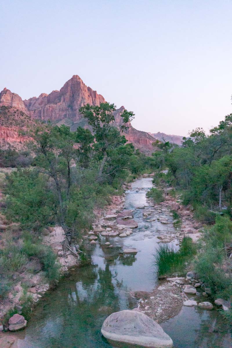 Zion National Park - Pa'Rus Trail Sunset-