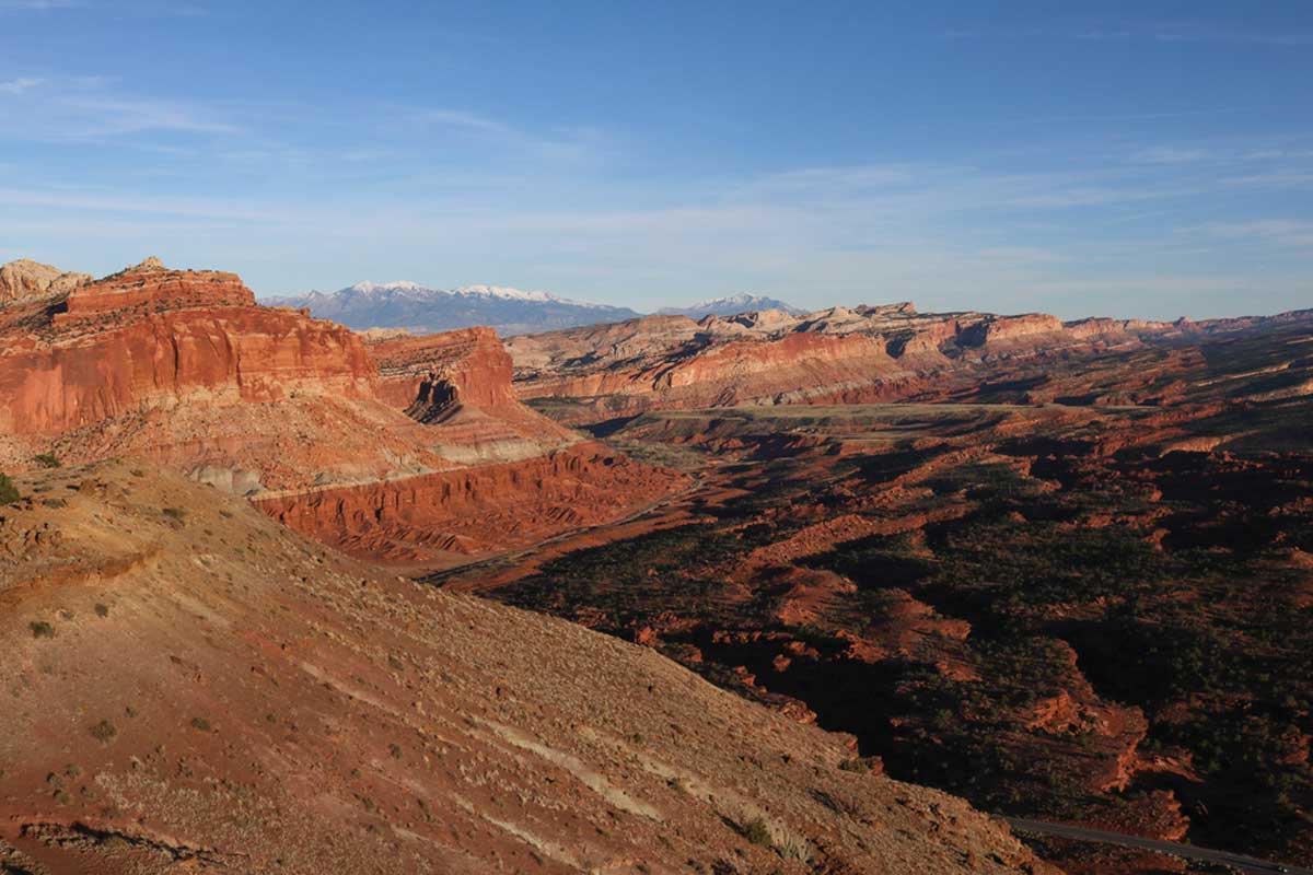 Chimney Rock Loop landscape, Capitol Reef National Park