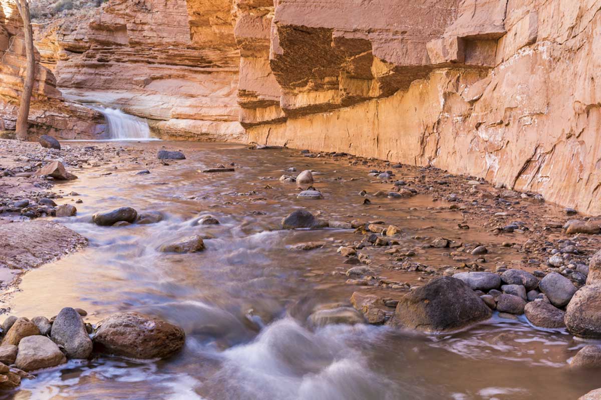 Sulphur Creek Canyon in Capitol Reef National Park, Utah