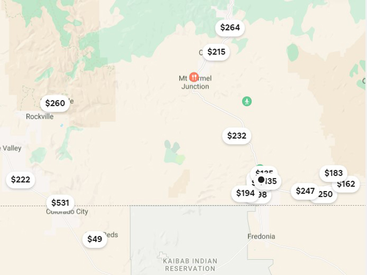 Kanab Map 