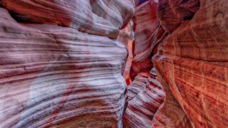 Red slot canyon background near Zion National Park, Utah