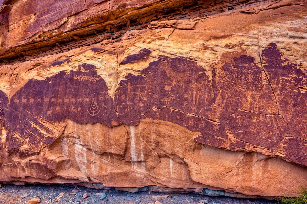 Hidden Valley Anasazi Indian Petroglyphs, Moab, Utah