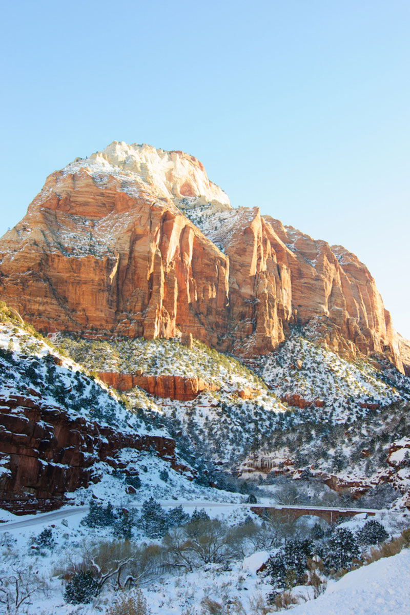 Zion National Park Winter