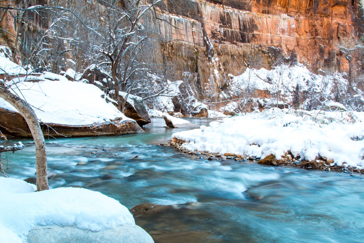 Zion National Park Winter