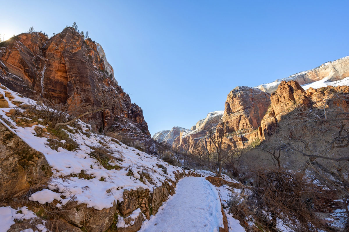 Zion National Park Winter